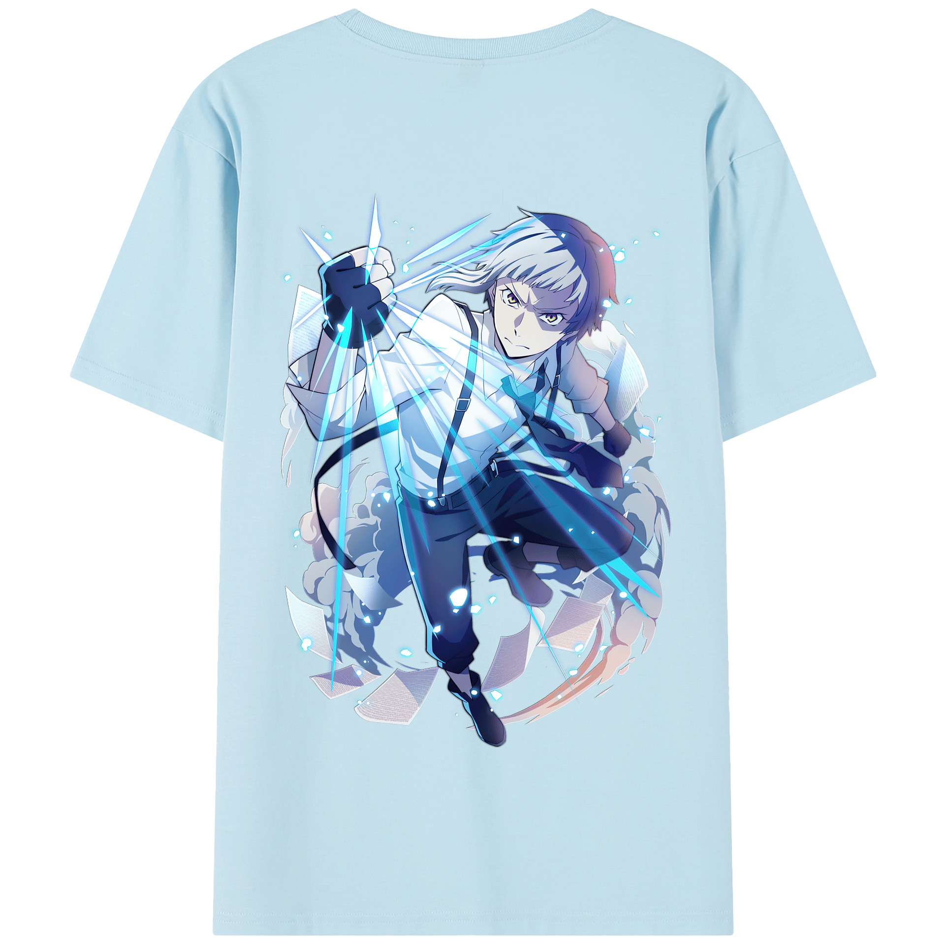 （画像用） 文豪ストレイドッグス Bungo Stray Dogs 綿100％半袖Tシャツ（背面プリント）